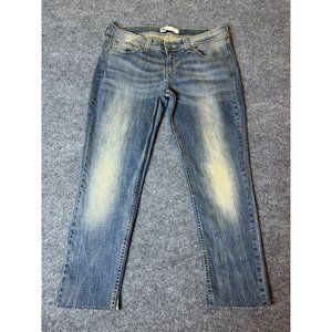 Levi's Demi Curve Low Rise Skinny Stretch Jeans Women Blue Faded Denim Sz 31x25*